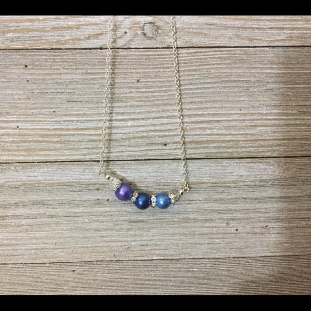 3 mount freshwater pearl necklace